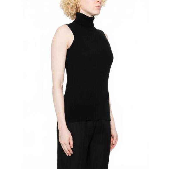 ARCH4 CASHMERE Sweaters - NEW ARCH4 CASHMERE poppy sleeveless turtleneck top in black